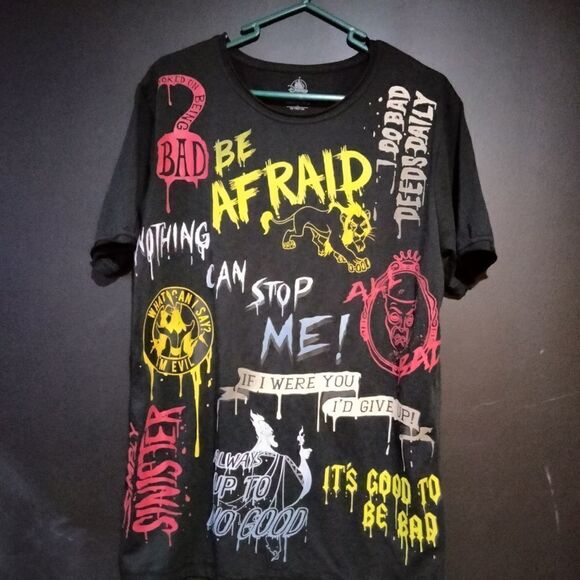 Disney Store Villain T-shirt Short Sleeve Burnout Tee - Picture 1 of 5